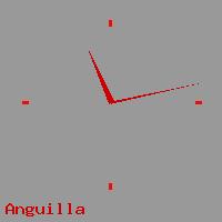 Best call rates from Australia to ANGUILLA. This is a live localtime clock face showing the current time of 2:10 pm Thursday in Anguilla.