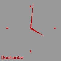 Best call rates from Australia to TAJIKISTAN. This is a live localtime clock face showing the current time of 5:46 pm Wednesday in Dushanbe.