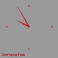 Best call rates from Australia to ISRAEL. This is a live localtime clock face showing the current time of 1:45 am Friday in Jerusalem.