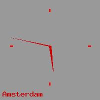 Best call rates from Australia to NETHERLANDS. This is a live localtime clock face showing the current time of 2:55 pm Tuesday in Amsterdam.