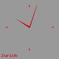 Best call rates from Australia to SWITZERLAND. This is a live localtime clock face showing the current time of 8:43 am Friday in Zurich.