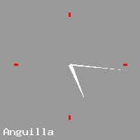 Best call rates from Australia to ANGUILLA. This is a live localtime clock face showing the current time of 9:22 pm Saturday in Anguilla.