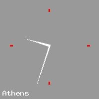 Best call rates from Australia to GREECE. This is a live localtime clock face showing the current time of 8:35 am Saturday in Athens.