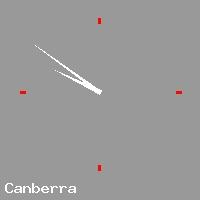 Best call rates from Australia to AUSTRALIA. This is a live localtime clock face showing the current time of 6:08 am Wednesday in Canberra.