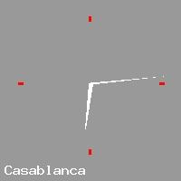 Best call rates from Australia to MOROCCO. This is a live localtime clock face showing the current time of 7:19 am Saturday in Casablanca.