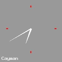 Best call rates from Australia to CAYMAN ISLANDS. This is a live localtime clock face showing the current time of 3:20 pm Tuesday in Cayman.