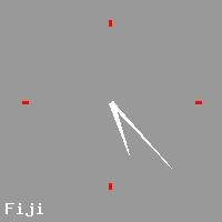 Best call rates from Australia to FIJI ISLANDS. This is a live localtime clock face showing the current time of 8:08 pm Saturday in Fiji.
