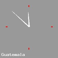 Best call rates from Australia to GUATEMALA. This is a live localtime clock face showing the current time of 2:23 pm Tuesday in Guatemala.