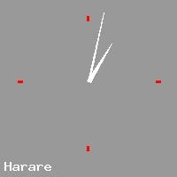 Best call rates from Australia to ZIMBABWE. This is a live localtime clock face showing the current time of 8:16 pm Tuesday in Harare.