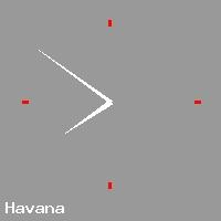 Best call rates from Australia to CUBA. This is a live localtime clock face showing the current time of 3:49 pm Tuesday in Havana.