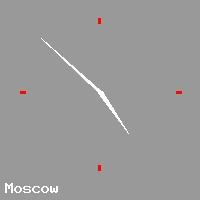 Best call rates from Australia to RUSSIA. This is a live localtime clock face showing the current time of 10:31 pm Tuesday in Moscow.