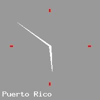 Best call rates from Australia to PUERTO RICO. This is a live localtime clock face showing the current time of 3:17 pm Tuesday in Puerto Rico.