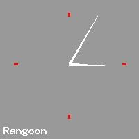 Best call rates from Australia to MYANMAR. This is a live localtime clock face showing the current time of 5:47 am Sunday in Rangoon.