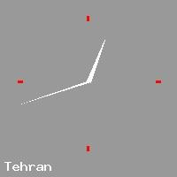 Best call rates from Australia to IRAN. This is a live localtime clock face showing the current time of 4:21 am Sunday in Tehran.