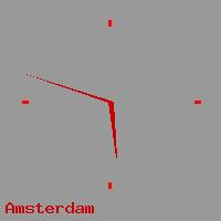 Best call rates from Australia to NETHERLANDS. This is a live localtime clock face showing the current time of 2:06 am Friday in Amsterdam.