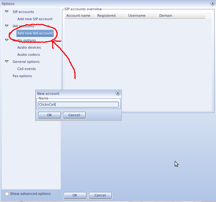 Zoiper IAX configuration