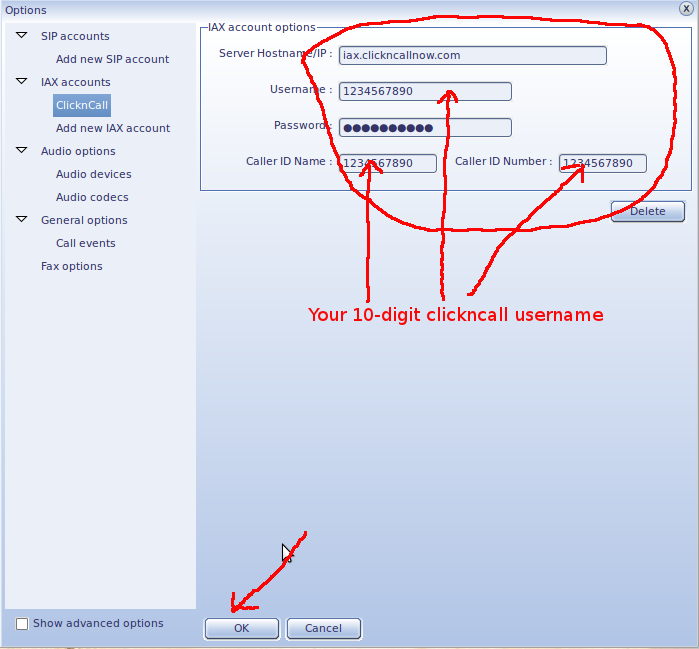 Zoiper configuration