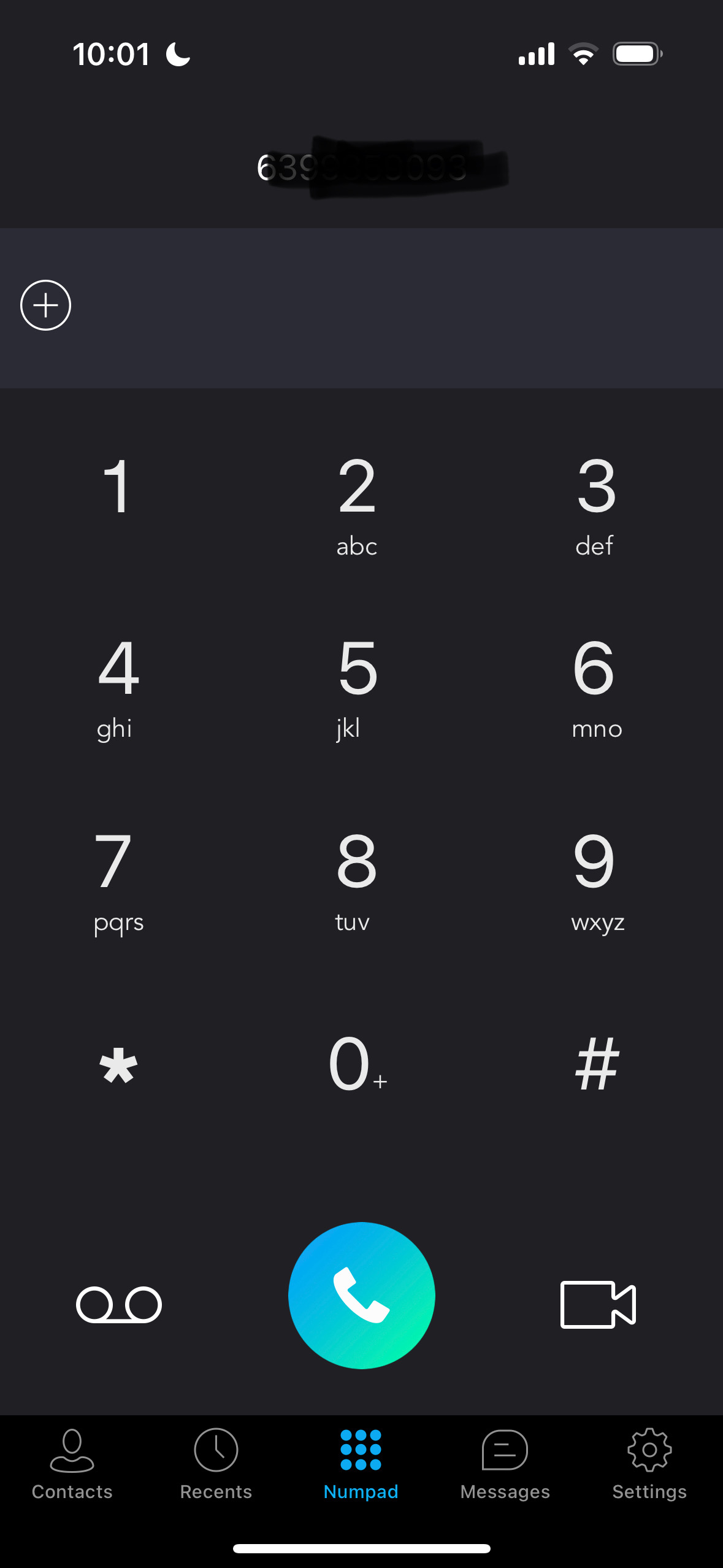 sip phone login screen